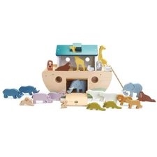 Tender Leaf Toys Noah's Ark Wooden Animal Shape Sorter, Educational Play, 3+