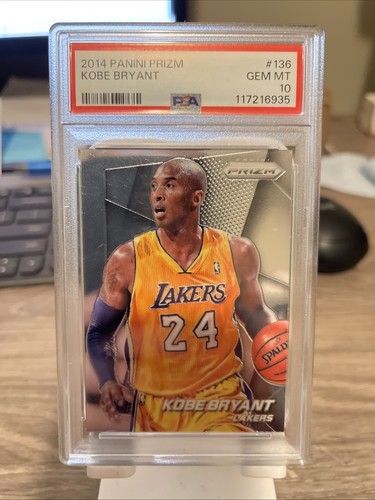 2014 Panini Prizm Kobe Bryant Card No 136 Gem Mint PSA 10 ￼