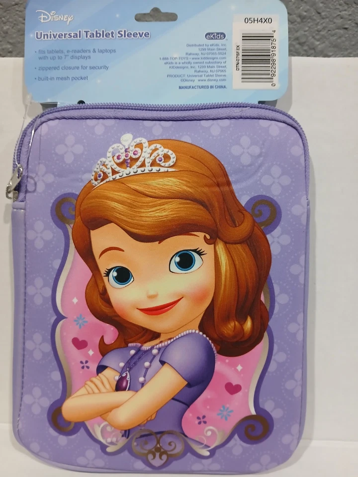 DISNEY SOFIA PRINCESS UNIVERSAL TABLET SLEEVE 7" New - Image 3 of 3
