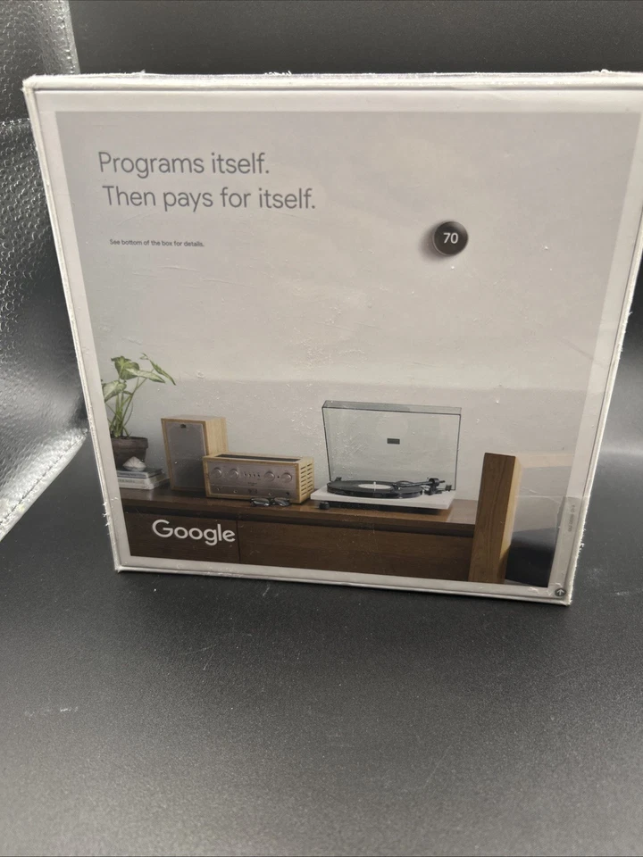 Google - Nest Learning Thermostat - Model A0013 - Stainless Steel - Factory Seal - Image 2 of 2