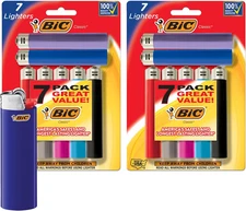 Maxi Pocket Lighter, Classic Collection, Assorted Unique Lighter Colors, 14 Coun