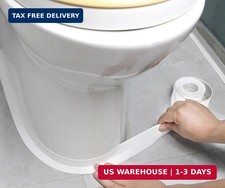 White Caulk Tape Waterproof Self Adhesive, Toilet Bathtub Sealant Strip, Peel