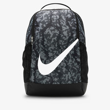 Image of Kids Backpack Nike Brasilia 18L School Travel Bag Black Grey White