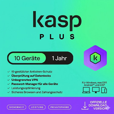 PLUS Internet Security 2026 10 Geräte / PC 1 Jahr | VPN Total Security 2027