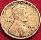 1915-D Lincoln Wheat Cent - Semi-Key Date - Very Good - JC1327