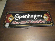 Copenhagen since 1822 It Satisfies 1995 U.S.TOBACCO CO. CHEWING TOBACCO sign