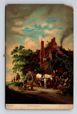 Stengel Bauernschenke Pub Tavern by Artist Isaak van Ostade No. 29110 Postcard