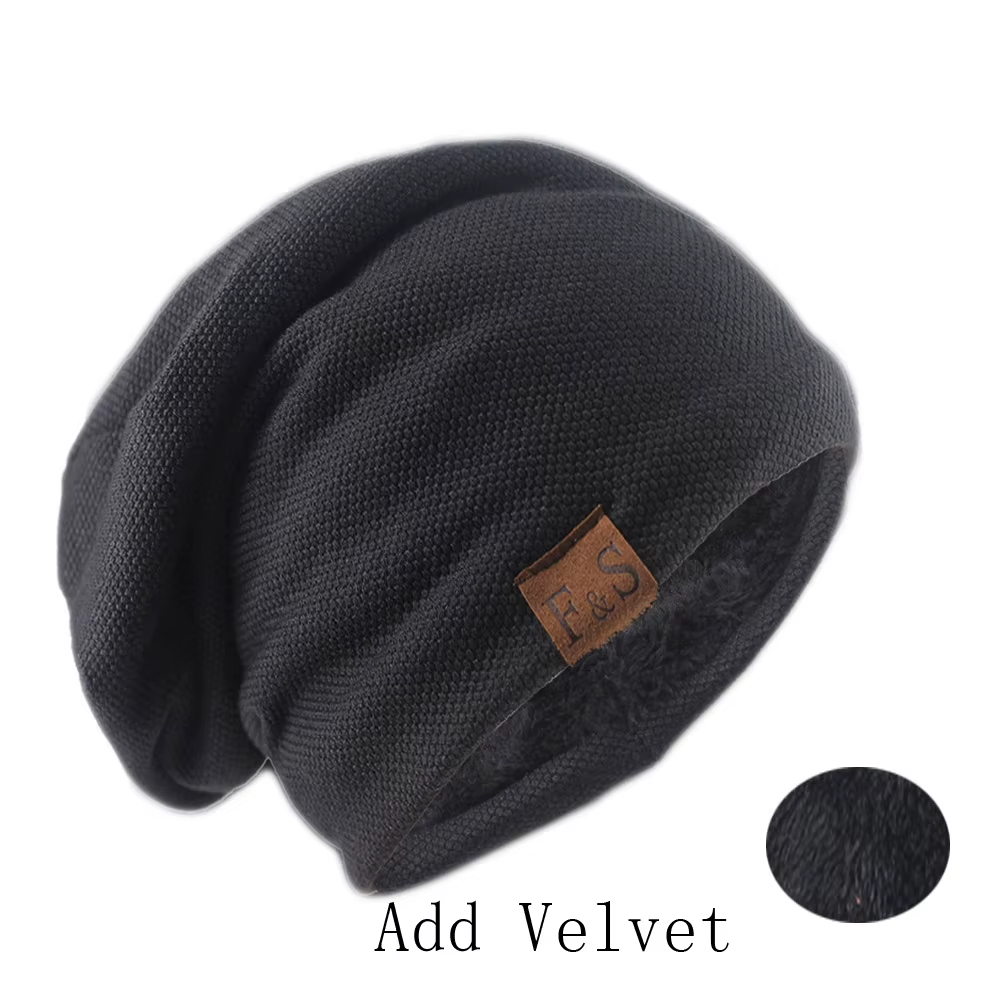 Fashion Bonnet Hat for Men and Women Autumn Knitted Solid Color Skullies Beanies