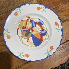 Tiffany  Co. Seashore Plate Children Baby 7" Beach House Ocean Cottage 