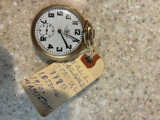 ANTIQUE Ball Official 10k Gold Filled 21j Railroad Pocket Watch - FOR REPAIR 16S