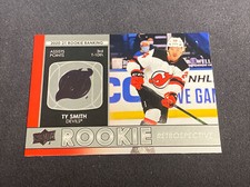 2021-22 Upper Deck Series 1 Rookie Retrospective Ty Smith RR-14 Jersey Devils