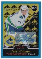 2015-16 O-Pee-Chee Platinum Retro Rainbow Blue On Card Autograph Auto Pick Any