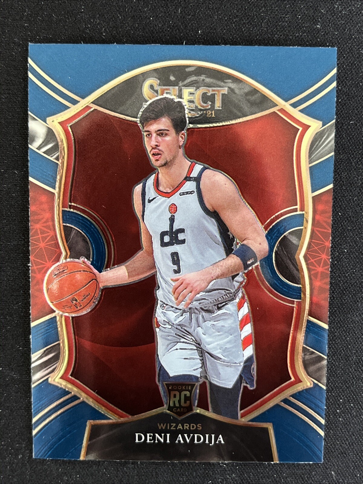 2020-21 Panini Select Deni Avdija Blue Rookie Wizards #69
