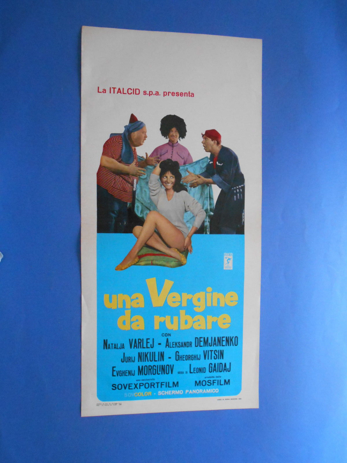 Locandina originale film Una vergine da rubare (1967) - Regia di Leonid Gajdaj