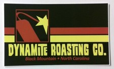 Dynamite Roasting Co Black Mountain North Carolina Coffee Company Sticker Decal
