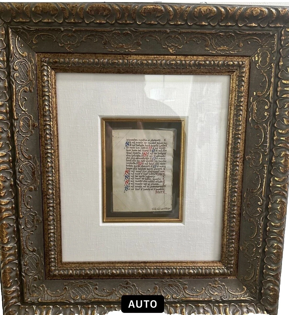 Vellum English Handwritten Manuscript Antique Manuscripts