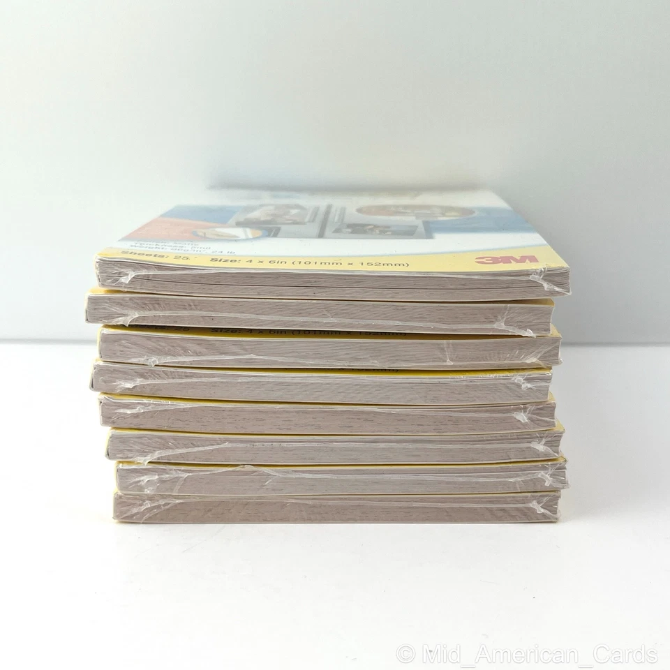 8 Packs of Post-it 3M Digital Sticky Picture Paper 100 Sheets 4"x6" Inkjet Matte - Image 3 of 4