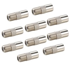 10X F Type Female To TV Aerial RF Coaxial Male Connector Adapter Convertor Plug