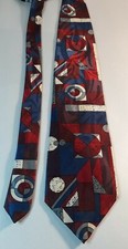 Classic ORIGINAL Bracers Tie 59" 100% Polyester USA made Abstact Used Free👔