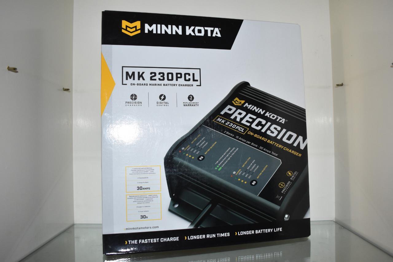 Minn Kota MK-230 PCL 2 Bank 15 Amp On-Board Precision Charger 1832302 NIB