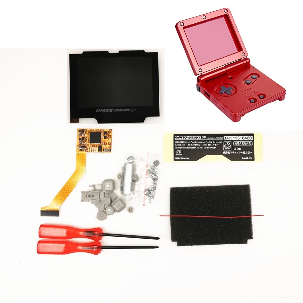 FRM LAMINATED 3.1& OSD Menu IPS LCD Screen Kit Pre-cut Shell&Speaker For GB DMG £48.24 - UK FRM LAMINATED 3.1& OSD Menu IPS LCD Screen Kit Pre-cut Shell&Speaker For GB DMG £48.24 - UK