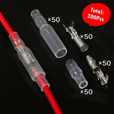 50 Pairs 4.0mm Bullet Terminal Car Electrical Wire Female Male Connector Kit