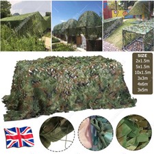 4mx6m Camo Net Hunting/Shooting Camouflage Hide Army Camping Woodland Netting UK