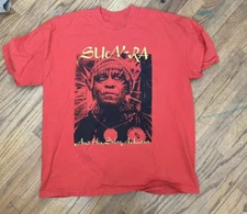 Sun Ra 90s basic Red Retro Heavy Cotton T Shirt For Men All Size CS417