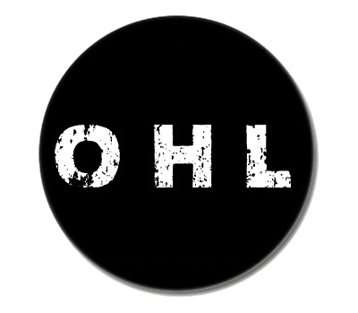 OHL - LOGO Button / Pin 2,5cm  Punkrock Punk Obere Heeresleitung Cotzbrocken