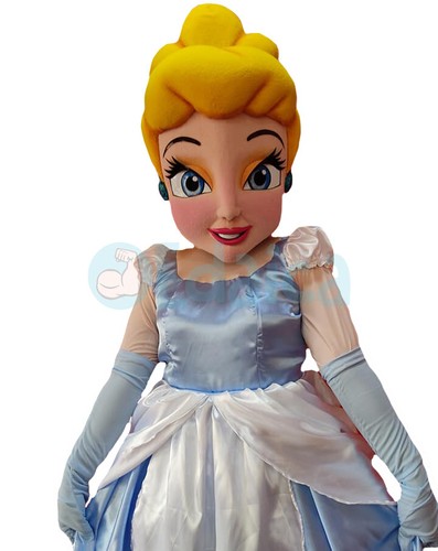 Mascotte CENERENTOLA Deluxe costume super professionale per animazione adulti - Picture 3 of 3