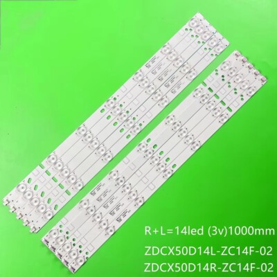 LED Strips For Telefunken TF-LED50S7T2 JVC LT-50E560 LT-50E350 CX500DLEDM 