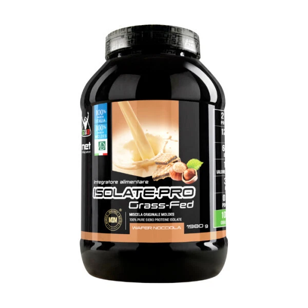 Net Integratori Pro Grass Fed Gusto WAFER NOCCIOLA 1980gr Proteine Isolate