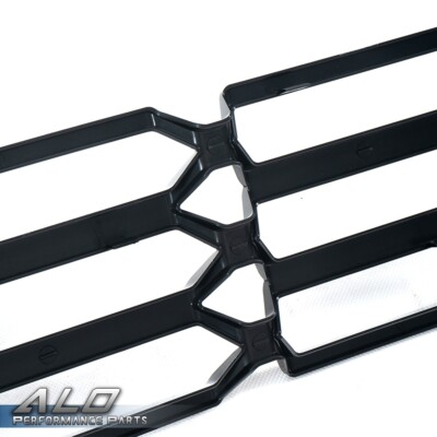 Black ABS Honeycomb Grille Overlay Covers For 2016-2018 Chevy Silverado 1500 – Upper & Lower Set