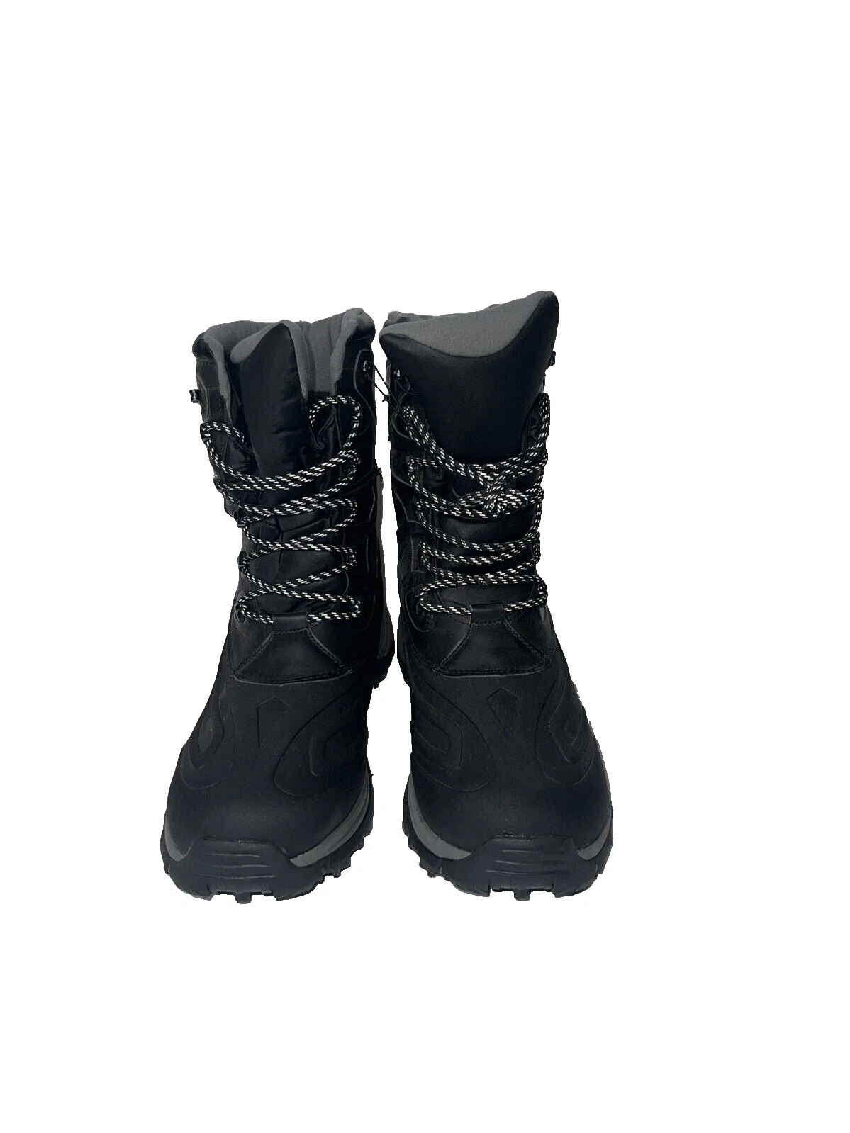 Swiss Tech Men’s Winter Boots Memory Foam Black Waterproof Thermal Insole 13