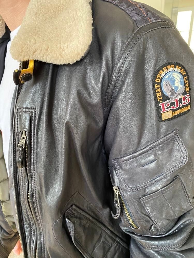 Veste Cuir Para Jumpers Distressed - Taille S, Occasion En Très Bon état, Style Bomber