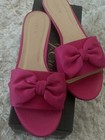 J Crew Satin Bow Slides Pink 10 — photo 6