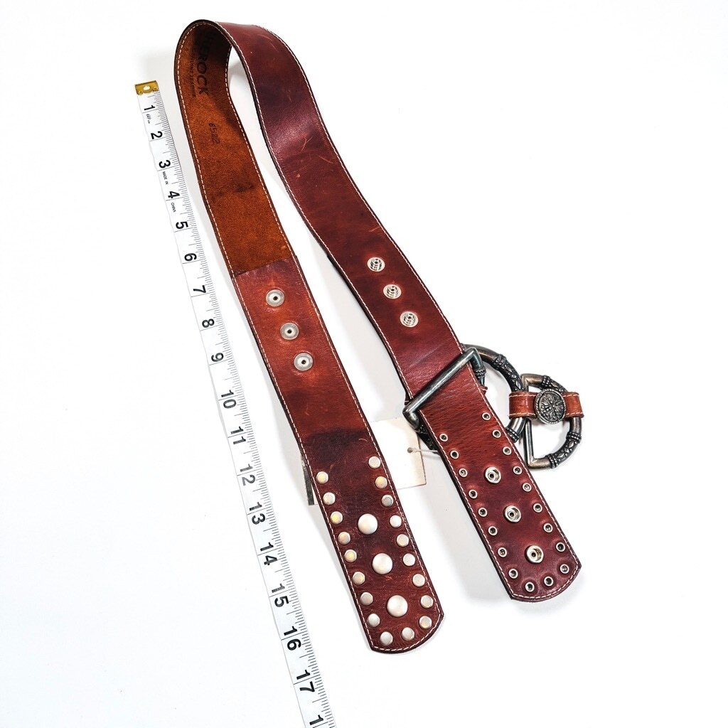 Leatherock Womans Belt Brown S/M Vintage | eBay display picture 3