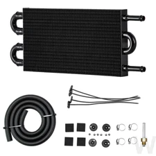 4 Pass Tube & Fin Transmission Cooler 5/16" Universal  Oil Cooler Kits