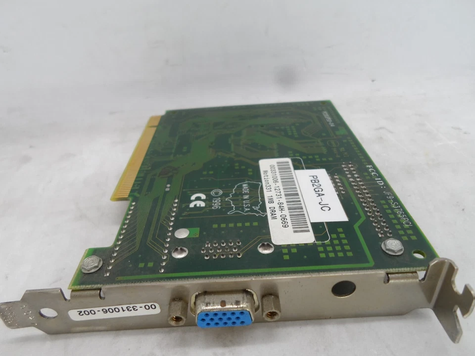 Tarjeta gráfica HP Compaq 30-48118-01 00-331006-002 PB2GA-JC MOTION331 DEC Alpha Foto 2 de 2