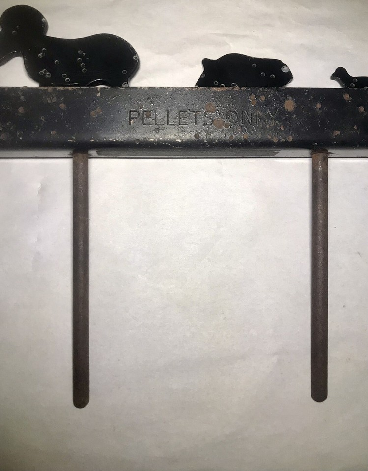 Vintage Carnival Game Air Rifle Farm Animal Knock Down Target Targets