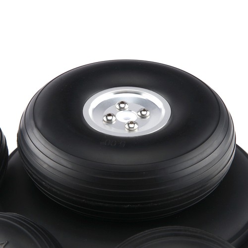 1 pair 2"/50.8mm RC Airplane PU wheel with Dia-Casting Aluminum Hub w/ Screw - Picture 9 of 13