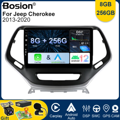 For Jeep Cherokee 2013-2020 Android 14 Car Stereo Radio Navi GPS Carplay 8+256GB