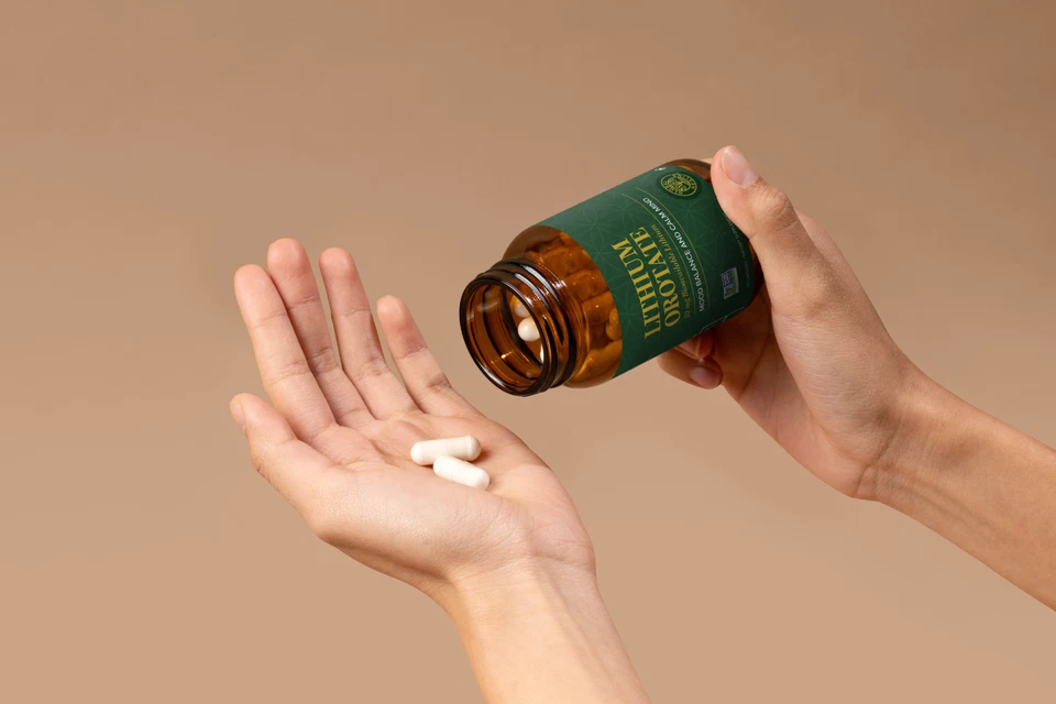 Global Healing Suplemento de Orotato de Litio 10mg - 60 Cápsulas Foto 4 de 4