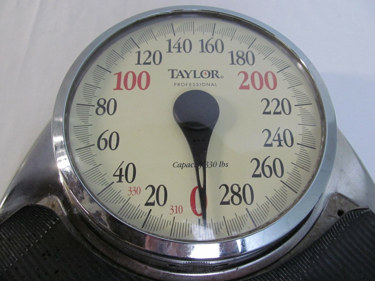 Vintage Taylor Professional Chrome Doctors Scale 330 Pound