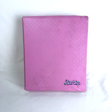 Vintage 1985 Mattel Barbie Pink Carrying Case Vinyl Doll Fashion Wardrobe Trunk