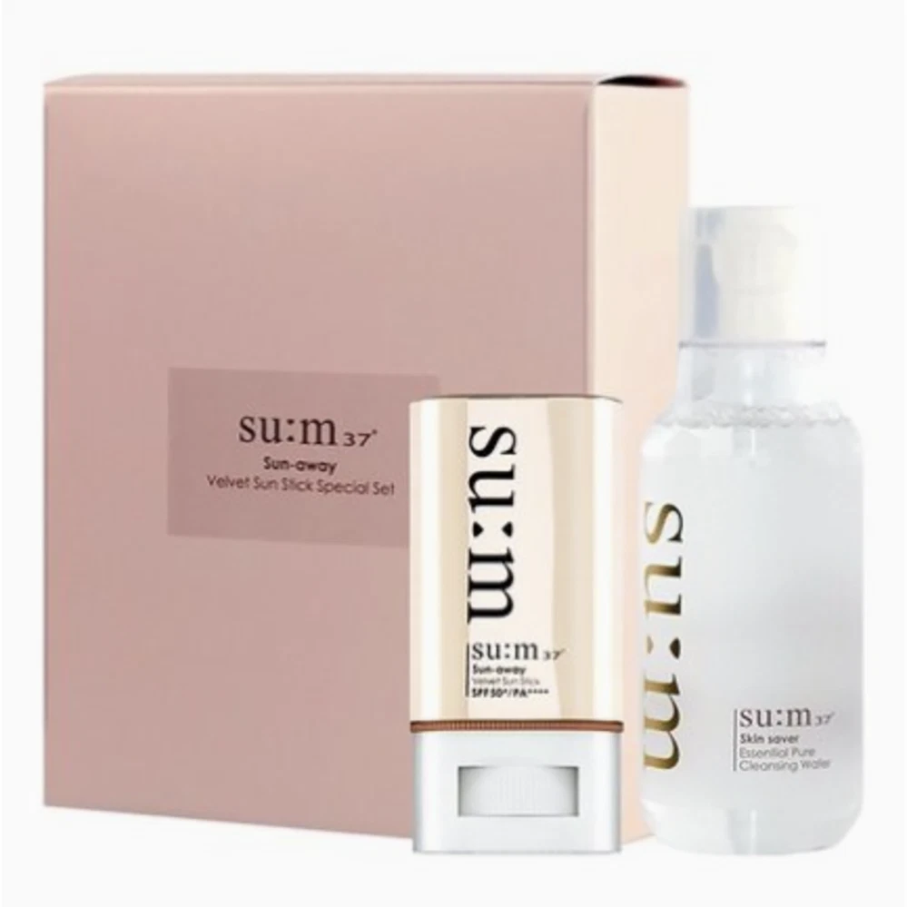 SU M37 Sun away Velvet Sun Stick Special Set Cleansing water