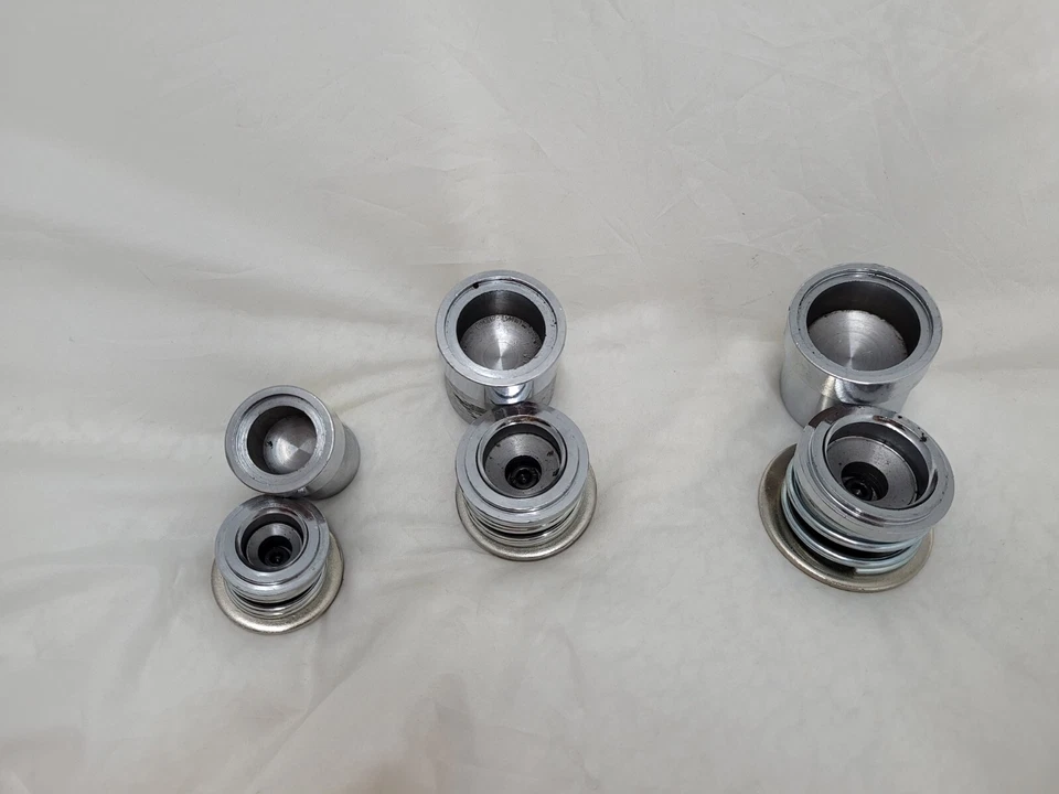 Molde de botón redondo con forma de pan cubierto de tela 3 piezas troqueles tamaños 30, 40, 48 artesanía Foto 4 de 4