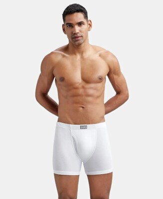 Jockey 8008 Herren Boxershorts Super Combed Cotton Rib Solid 2er/4er Pack