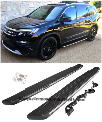 Para 16 Up Honda Pilot Aluminio Barras De Nerf Escalon Lateral Que Ejecutan Las Placas Par De Eje De Balancin Ebay