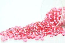 Miyuki Round Rocailles 11/0 Silver Lined Raspberry Seed Bead RR-1338
